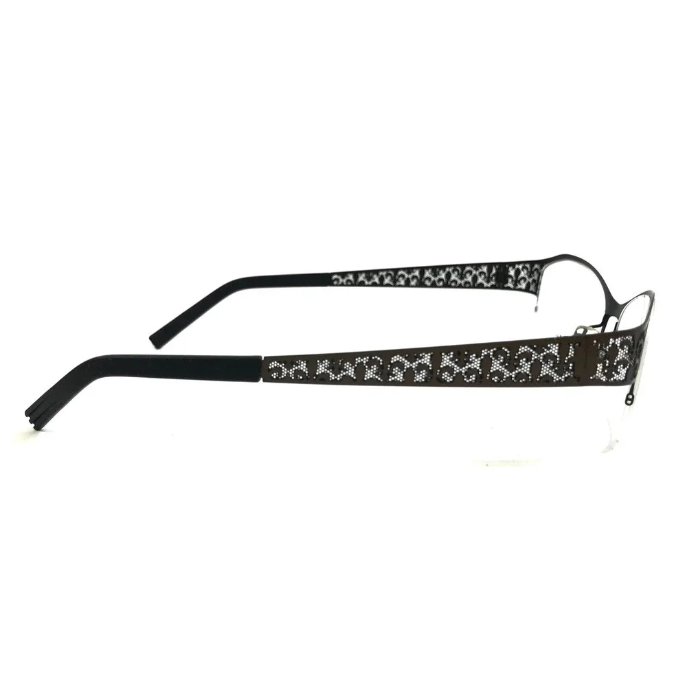 J.F. Rey Eyeglasses Frames JF2558 0500 Black Mesh Fleur De Lis 52-16-132